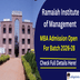 Ramaiah Institute of Management Begins MBA Admissions for 2026–28 Batch; Apply Here!